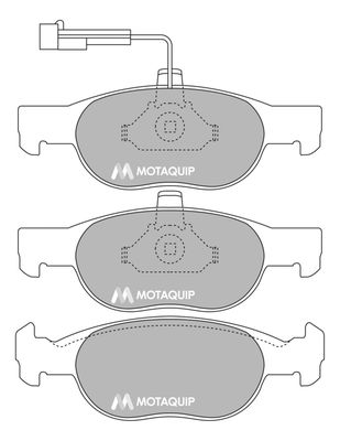 LVXL869 MOTAQUIP Комплект тормозных колодок, дисковый тормоз