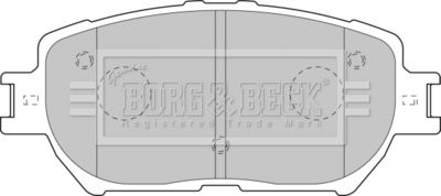 BBP1833 BORG & BECK Комплект тормозных колодок, дисковый тормоз