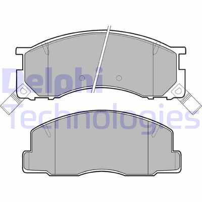 LP941 DELPHI Комплект тормозных колодок, дисковый тормоз