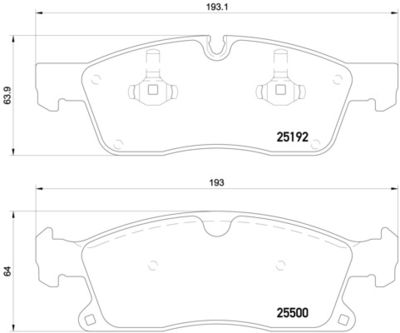 P50109 BREMBO Комплект тормозных колодок, дисковый тормоз