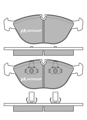 LVXL140 MOTAQUIP Комплект тормозных колодок, дисковый тормоз