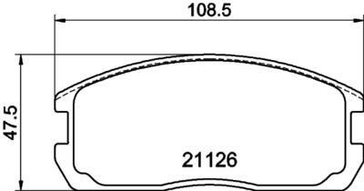 8DB355037221 HELLA PAGID Комплект тормозных колодок, дисковый тормоз