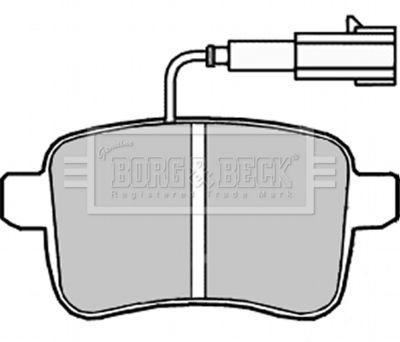 BBP2240 BORG & BECK Комплект тормозных колодок, дисковый тормоз