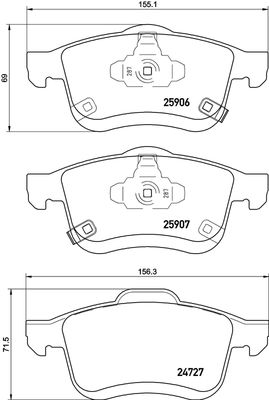 FK20082 KAISHIN Комплект тормозных колодок, дисковый тормоз