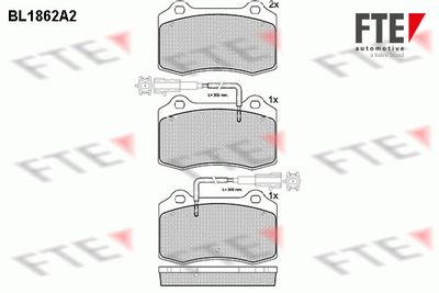 BL1862A2 FTE Комплект тормозных колодок, дисковый тормоз