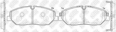 PN0862 NiBK Комплект тормозных колодок, дисковый тормоз