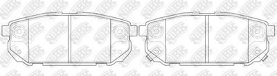 PN0798 NiBK Комплект тормозных колодок, дисковый тормоз