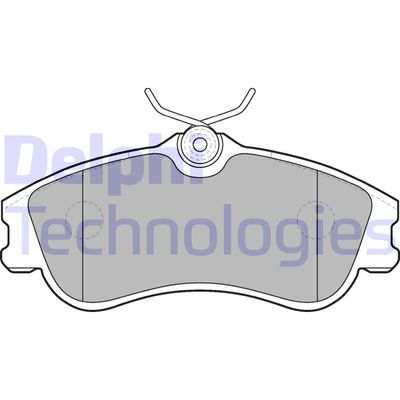 LP1624 DELPHI Комплект тормозных колодок, дисковый тормоз