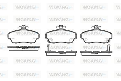 P590302 WOKING Комплект тормозных колодок, дисковый тормоз