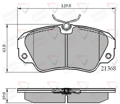 ADB0493 COMLINE Комплект тормозных колодок, дисковый тормоз