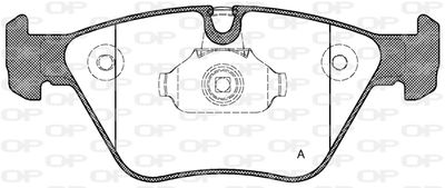 BPA096300 OPEN PARTS Комплект тормозных колодок, дисковый тормоз