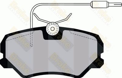 PA1041 Brake ENGINEERING Комплект тормозных колодок, дисковый тормоз