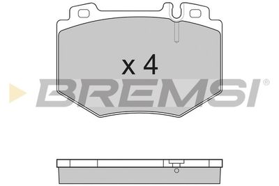 BP3166 BREMSI Комплект тормозных колодок, дисковый тормоз