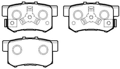 HP8163 HSB GOLD Комплект тормозных колодок, дисковый тормоз