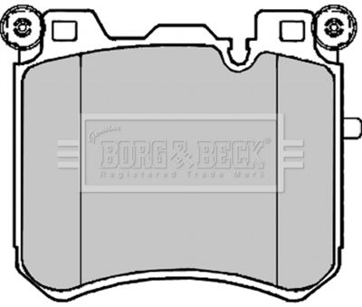 BBP2223 BORG & BECK Комплект тормозных колодок, дисковый тормоз