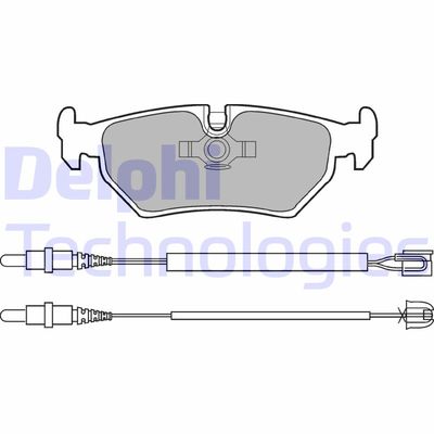 LP910 DELPHI Комплект тормозных колодок, дисковый тормоз