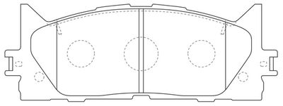 FP1222 FIT Комплект тормозных колодок, дисковый тормоз