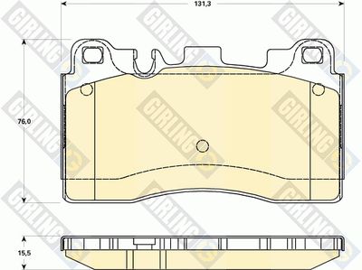 6119069 GIRLING Комплект тормозных колодок, дисковый тормоз
