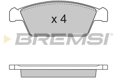 BP2668 BREMSI Комплект тормозных колодок, дисковый тормоз