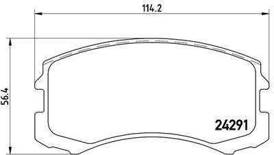 P54041 BREMBO Комплект тормозных колодок, дисковый тормоз