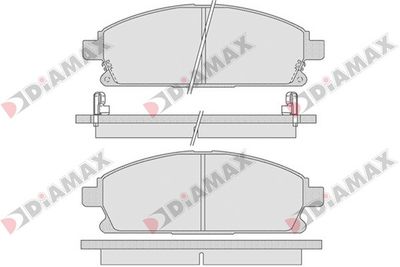 N09081 DIAMAX Комплект тормозных колодок, дисковый тормоз