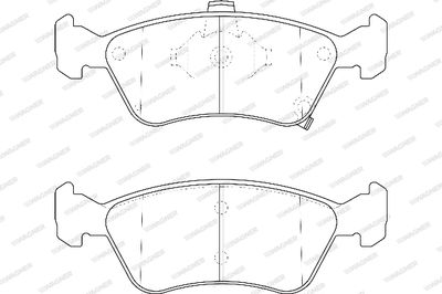 WBP21975A WAGNER Комплект тормозных колодок, дисковый тормоз