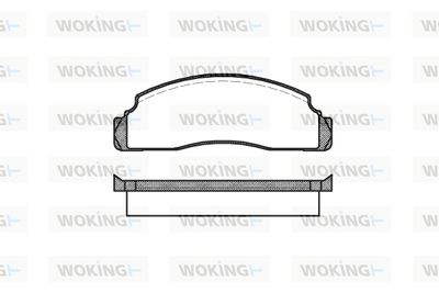 P191300 WOKING Комплект тормозных колодок, дисковый тормоз