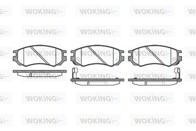 P295302 WOKING Комплект тормозных колодок, дисковый тормоз