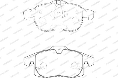 WBP23402A WAGNER Комплект тормозных колодок, дисковый тормоз