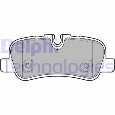 LP1936 DELPHI Комплект тормозных колодок, дисковый тормоз