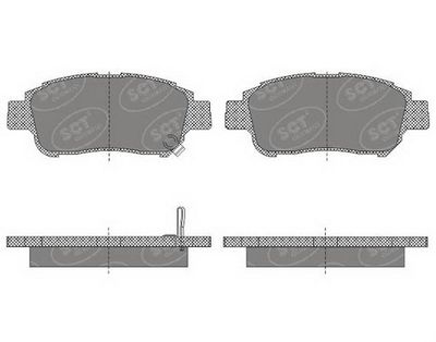 SP601PR SCT - MANNOL Комплект тормозных колодок, дисковый тормоз