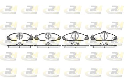 262412 ROADHOUSE Комплект тормозных колодок, дисковый тормоз
