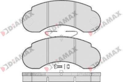 N09204 DIAMAX Комплект тормозных колодок, дисковый тормоз