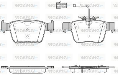 P1622302 WOKING Комплект тормозных колодок, дисковый тормоз