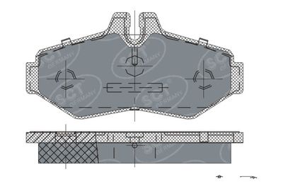 SP233PR SCT - MANNOL Комплект тормозных колодок, дисковый тормоз