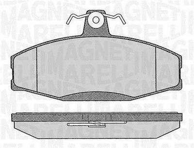 363916060397 MAGNETI MARELLI Комплект тормозных колодок, дисковый тормоз