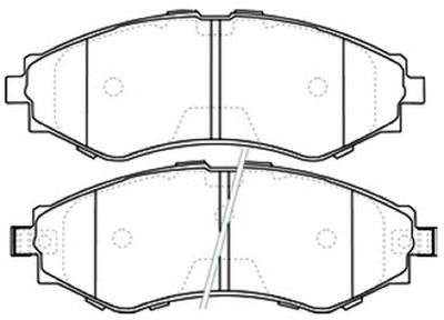 AKD0374 ASVA Комплект тормозных колодок, дисковый тормоз