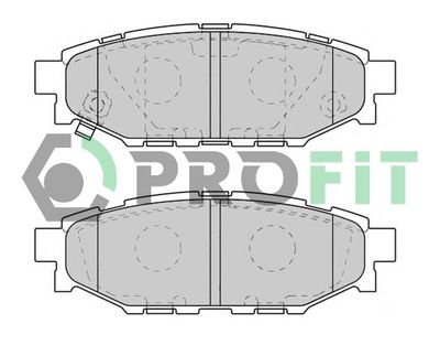 50001947 PROFIT Комплект тормозных колодок, дисковый тормоз