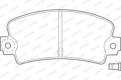 WBP20336A WAGNER Комплект тормозных колодок, дисковый тормоз