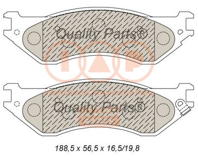 70404021 IAP QUALITY PARTS Комплект тормозных колодок, дисковый тормоз