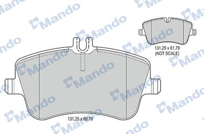 MBF015149 MANDO Комплект тормозных колодок, дисковый тормоз