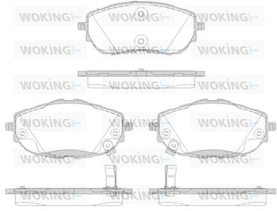 P1461302 WOKING Комплект тормозных колодок, дисковый тормоз