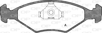 BPA028100 OPEN PARTS Комплект тормозных колодок, дисковый тормоз