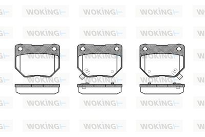 P265302 WOKING Комплект тормозных колодок, дисковый тормоз