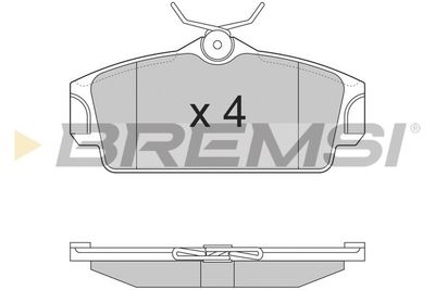 BP2862 BREMSI Комплект тормозных колодок, дисковый тормоз