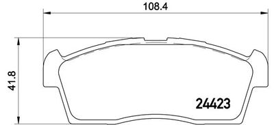 P54049 BREMBO Комплект тормозных колодок, дисковый тормоз