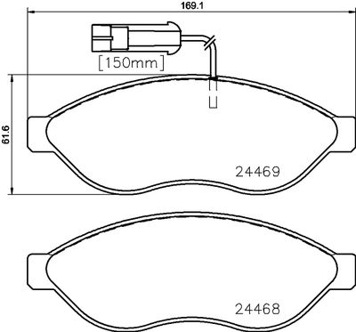 FK20018 KAISHIN Комплект тормозных колодок, дисковый тормоз