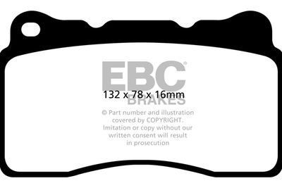 DP32093C EBC Brakes Комплект тормозных колодок, дисковый тормоз