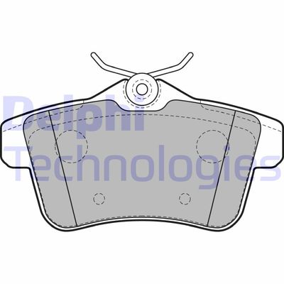 LP2180 DELPHI Комплект тормозных колодок, дисковый тормоз