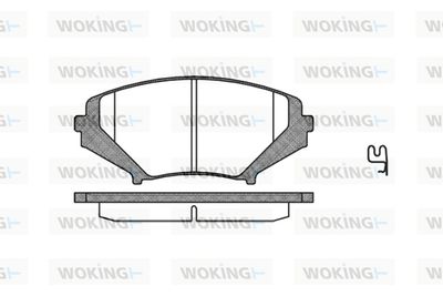 P1180301 WOKING Комплект тормозных колодок, дисковый тормоз